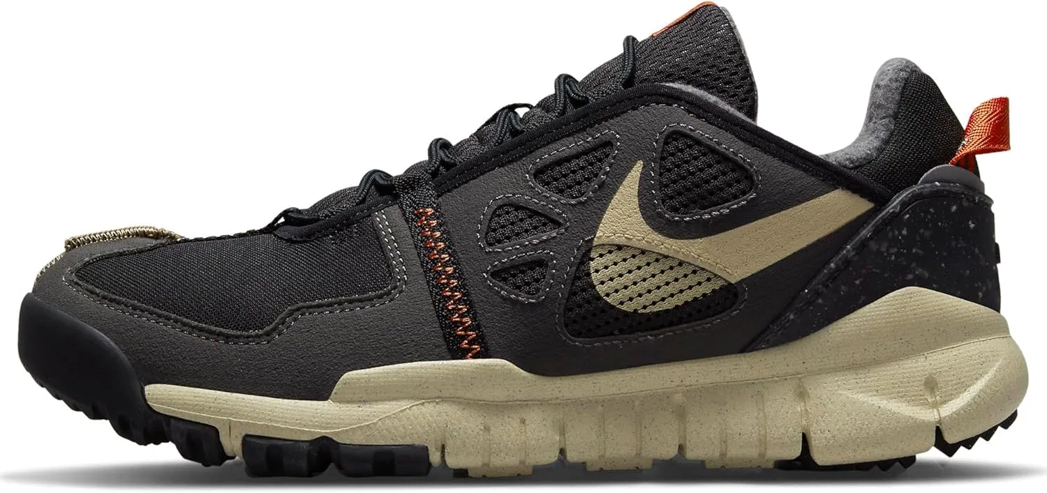 Мужские модные кроссовки Nike Free Terra Vista, Black Canvas Anthracite Orange