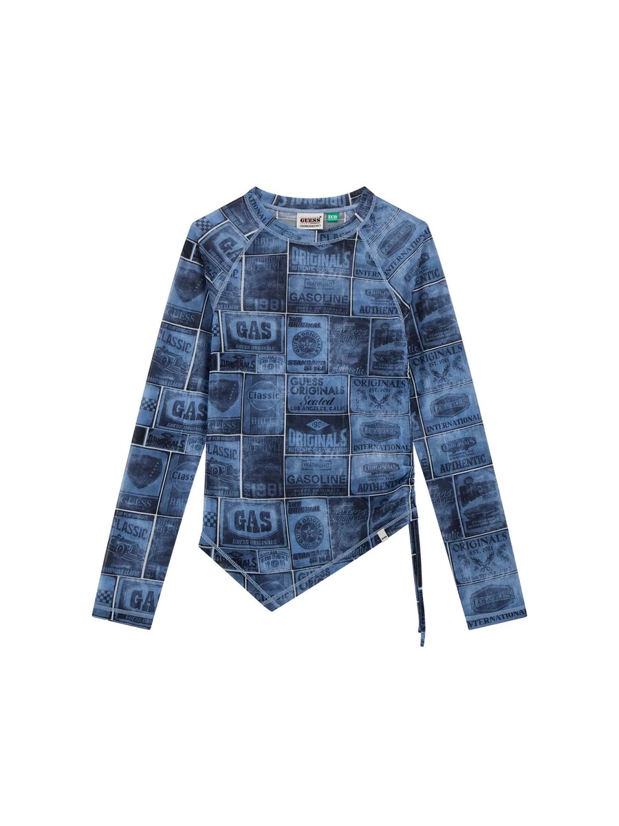 

Рубашка GUESS, цвет Blue/marine blue