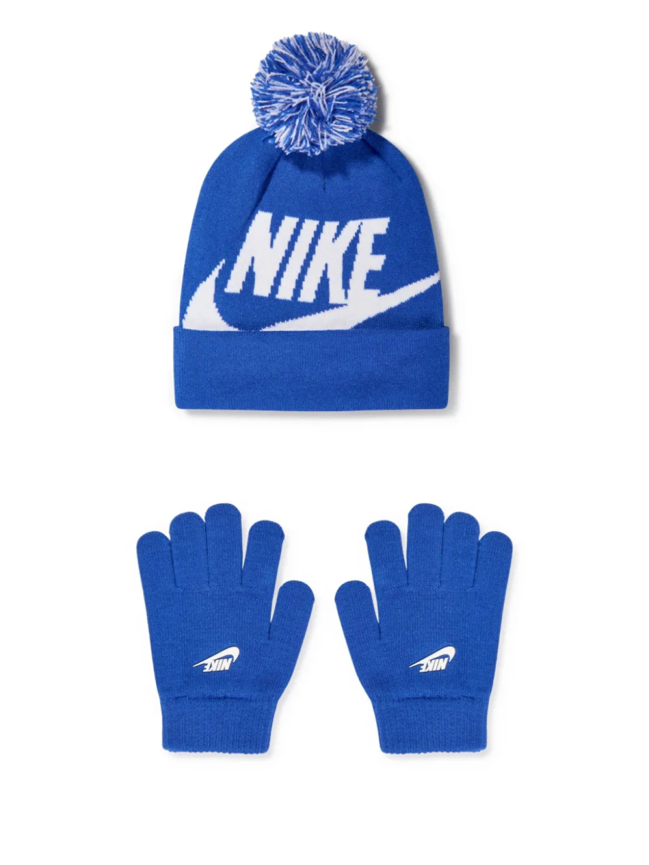 

Комплект шапок-бини Nike Kids Swoosh, синий