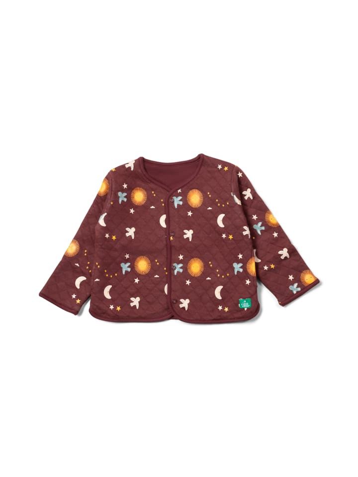 

Стеганая куртка из органического материала коричневого цвета Little Green Radicals