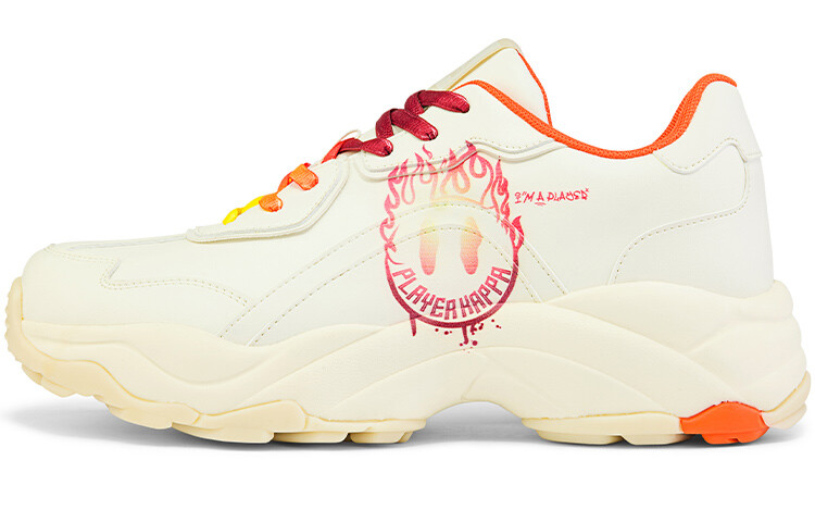 

Кроссовки Kappa Chunky Sneakers Unisex Low-Top White Rice Red Orange