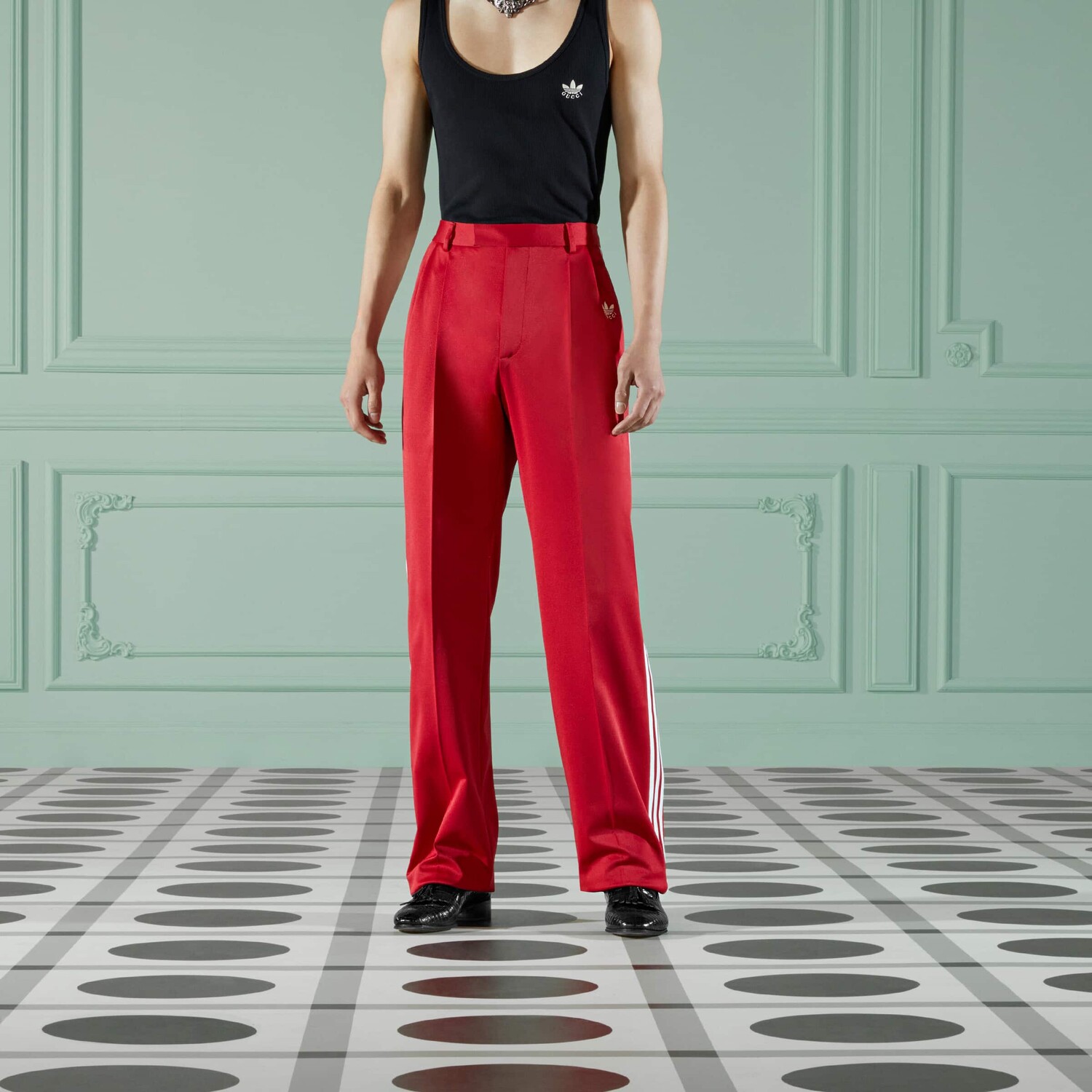 Брюки мужские Adidas Originals X Casual, красные, красный — фото 4