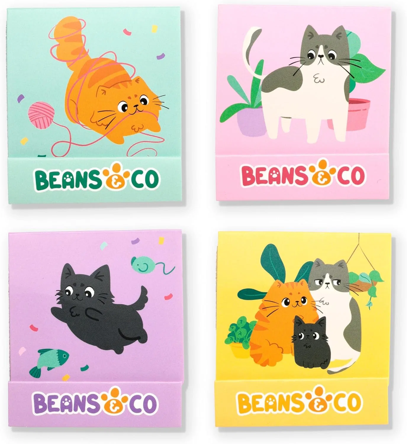 Набор пилочек для ногтей Puckator Bean & Co Cat Match Puckator