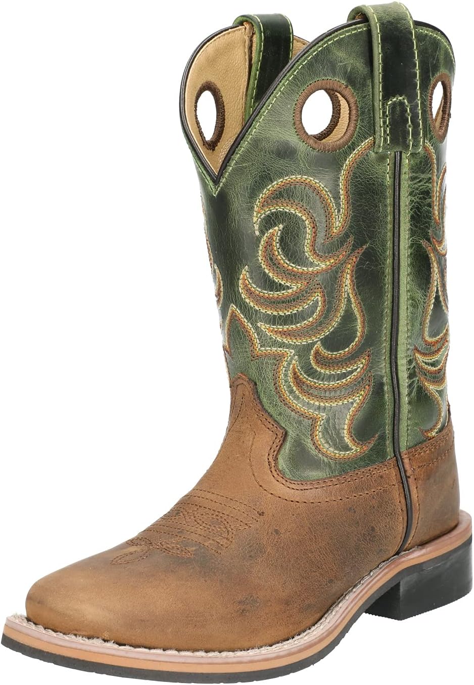 Детские ковбойские сапоги Smoky Mountain Jesse Western Smoky Mountain Boots, зеленый/коричневый — фото 3
