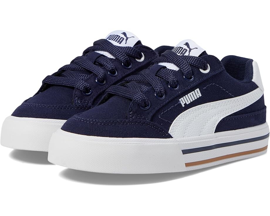 

Кроссовки PUMA Kids Court Classic Vulc, цвет Puma Navy/Puma White