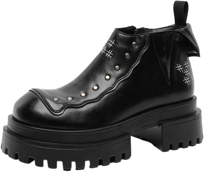 

Мужские ботинки челси, кожаные ботинки в стиле локомотивной милитари, толстая подошва, нескользящая и износостойкая, повседневные, удобные Zestrelax, черный