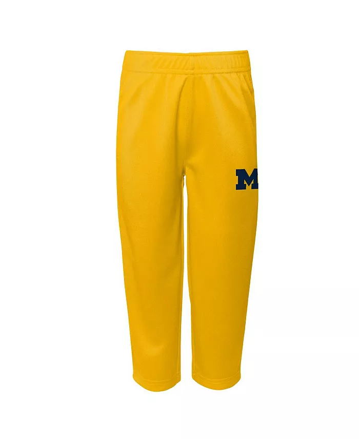 Комплект из двух предметов: топ и брюки темно-синего цвета Michigan Wolverines Red Zone для больших мальчиков и девочек Outerstuff — фото 2