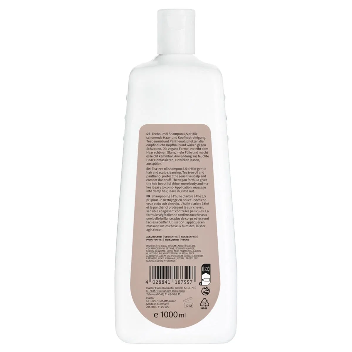 Шампунь с маслом чайного дерева «Tea Tree Oil Shampoo» от Basler, 1 л Basler — фото 2