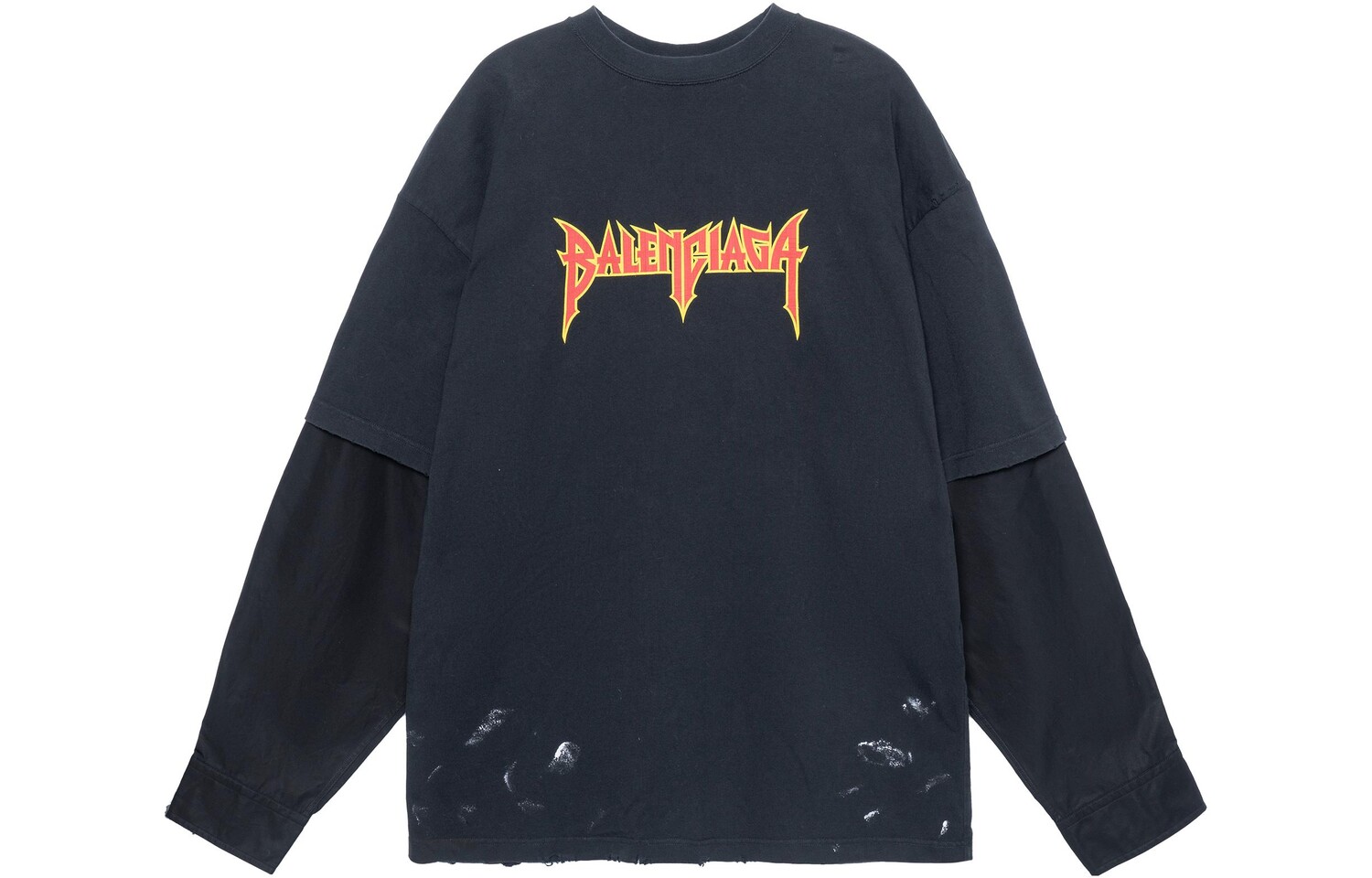 

Футболка Balenciaga Metal Logo, черный