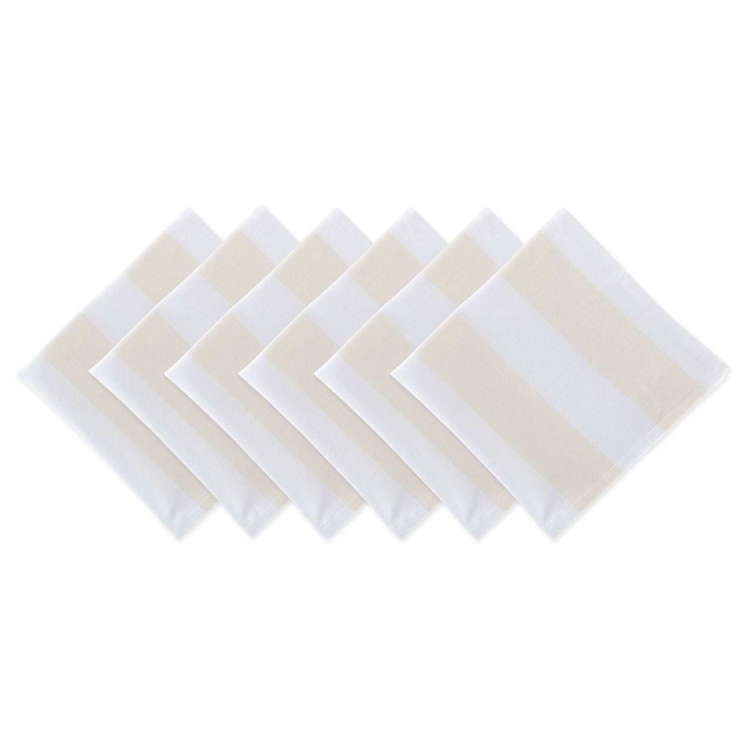 

Салфетка DII Dobby Stripe (набор из 6 шт.), цвет Cream & White