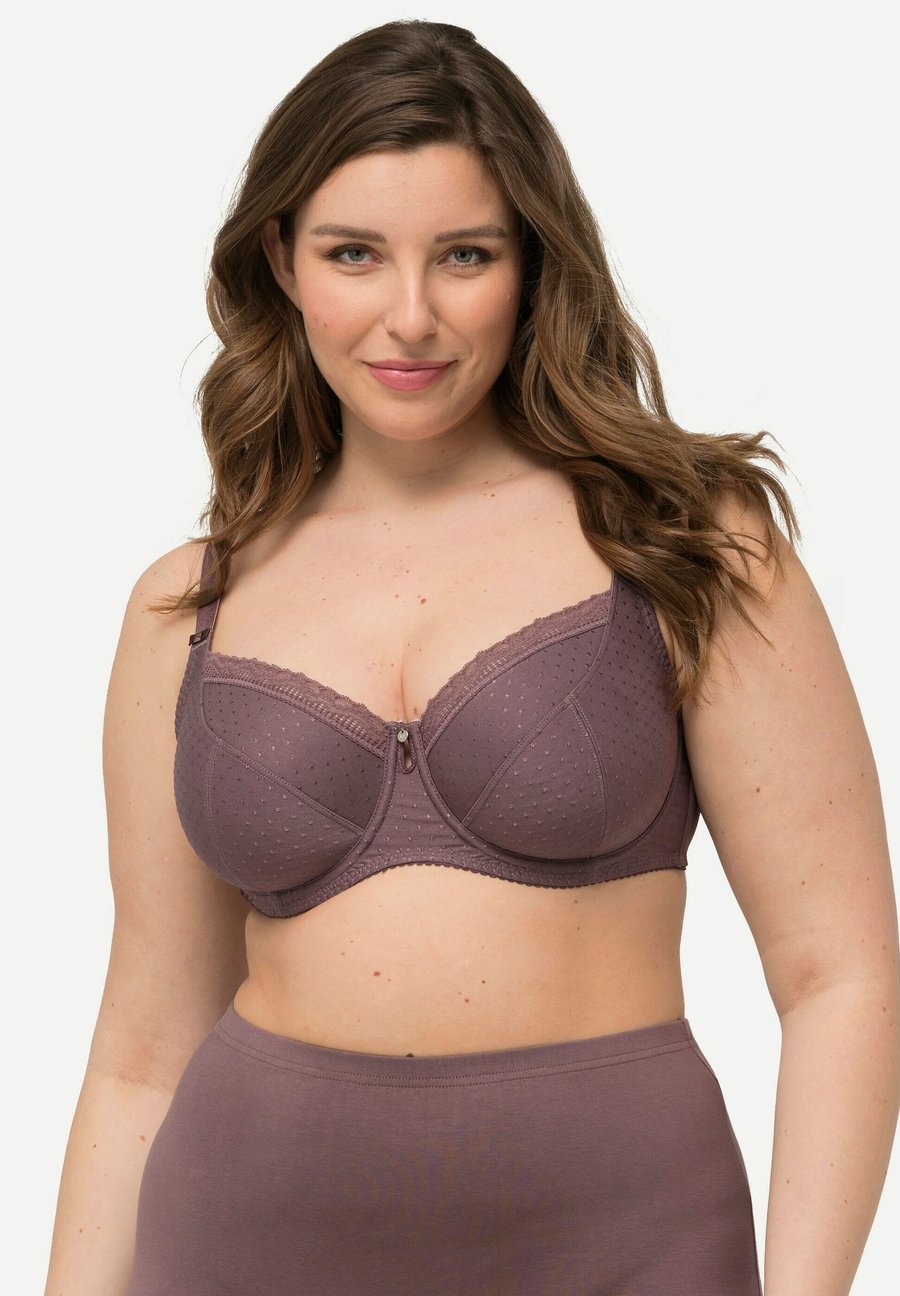 

Бюстгальтер Ulla Popken SPITZENKANTE, Earth/Brown