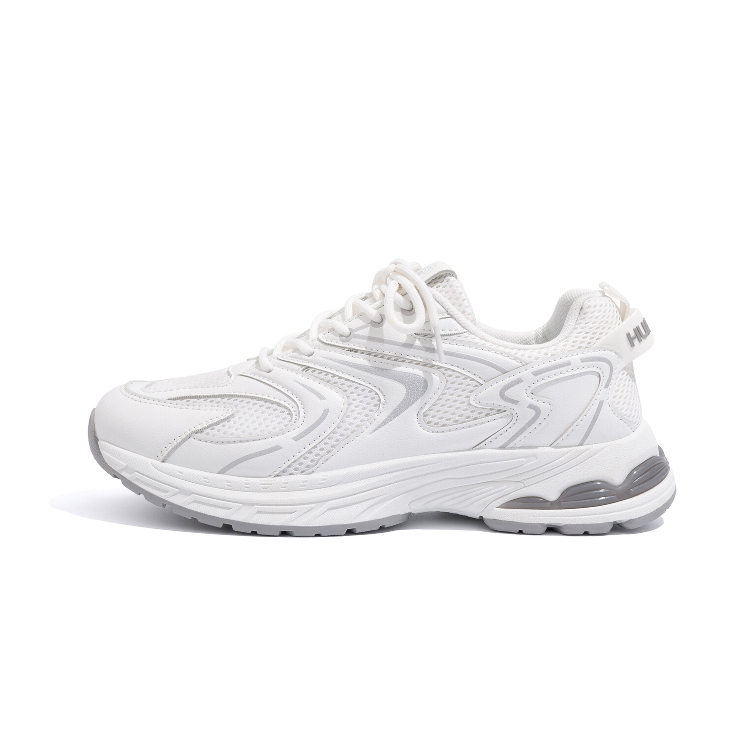 

Кроссовки HUANQIU Chunky Sneakers Men Low-top White/Gray, белый/серый