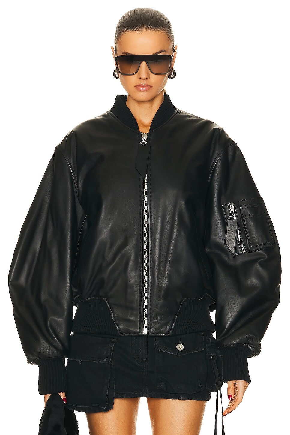 

Куртка The Attico Anja Bomber, черный