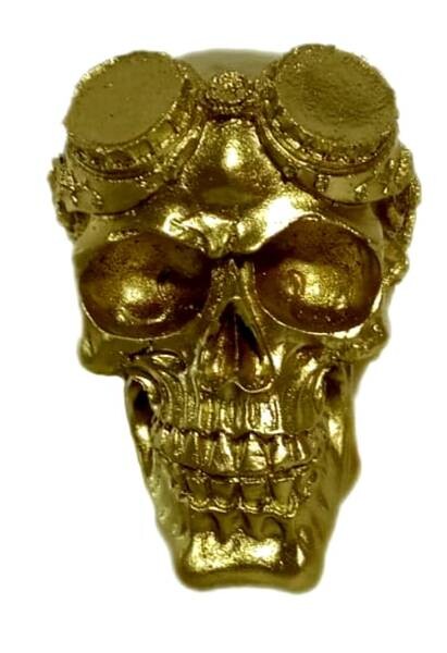 

Декоративная скульптура Moebel17 Totenkopf Schädel Gold, золотой