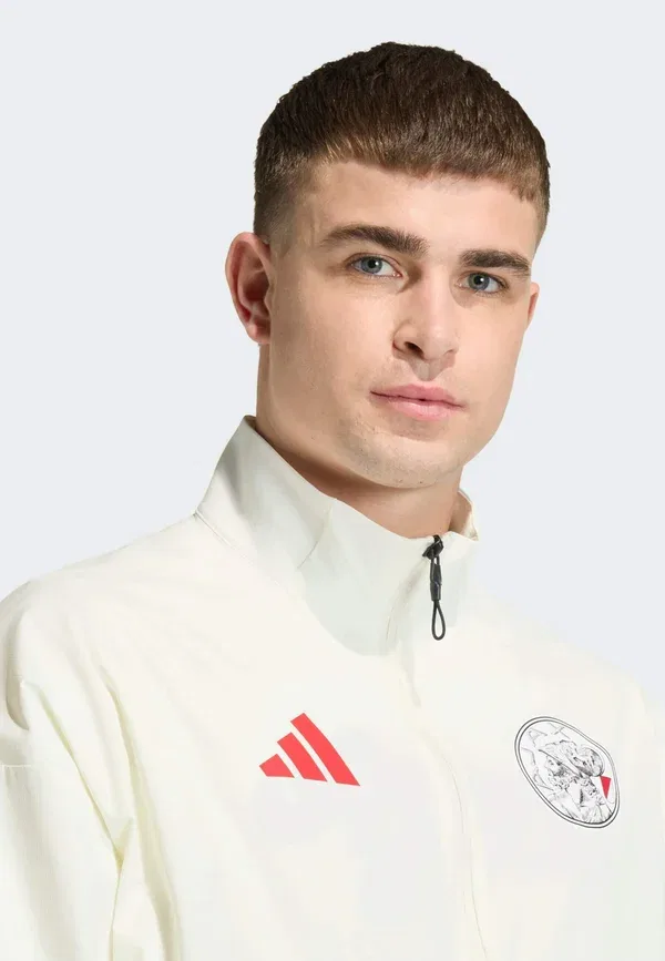 Куртка Ajax Amsterdam z.n.e. Anthem Jacket Club Wear Adidas Performance, светло-бежевый — фото 3