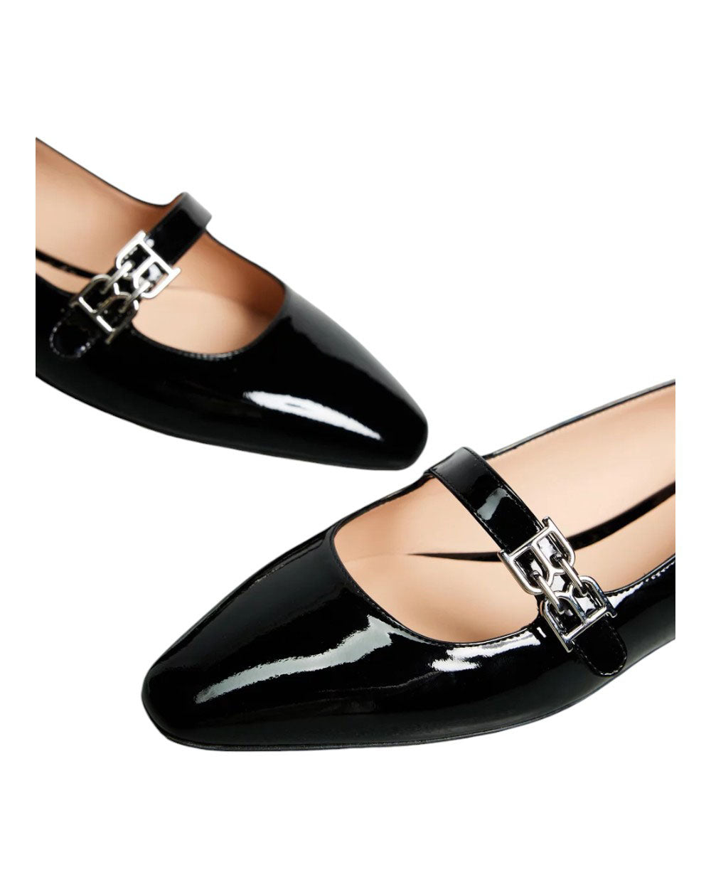 Bally Elis 6303067 женские черные туфли из лакированной телячьей кожи на плоской подошве — фото 3