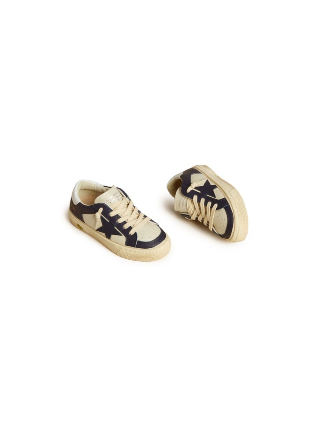 Golden Goose Kids кеды May Star, белый — фото 4