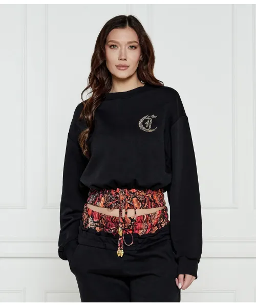

Толстовка Cropped fit Just Cavalli, черный