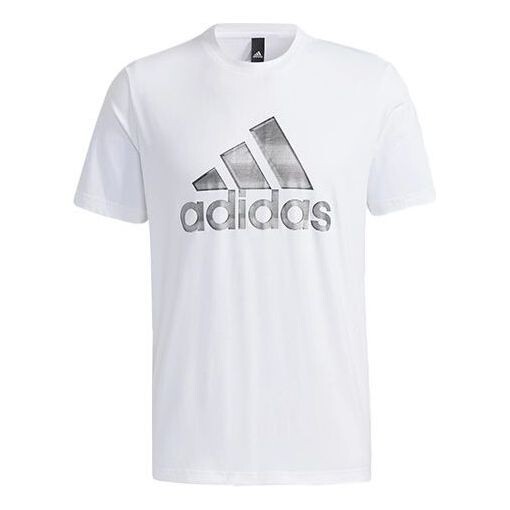 

Футболка logo printing sports round neck short sleeve white Adidas, белый