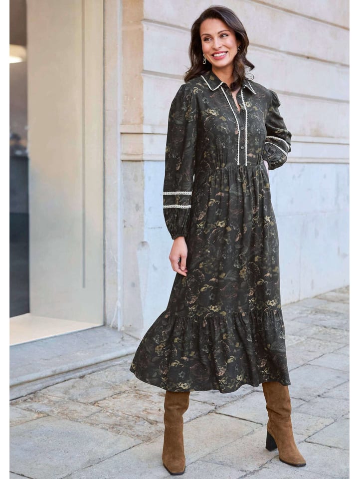 

Alba Moda Платье черного/разноцветного цвета