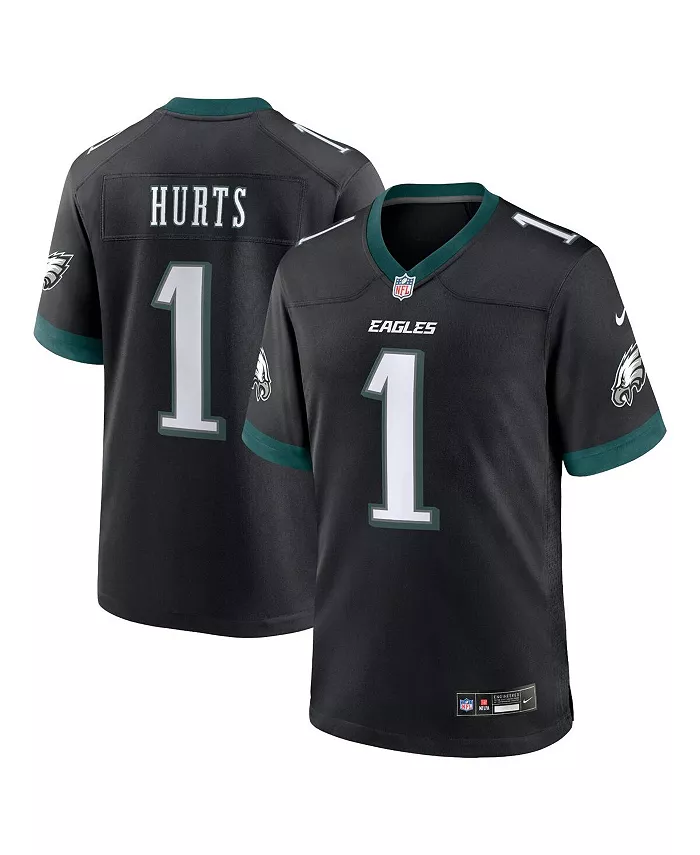 

Футболка игровая альтернативная Philadelphia Eagles для мужчин Nike Jalen Hurts Fanatics, черный