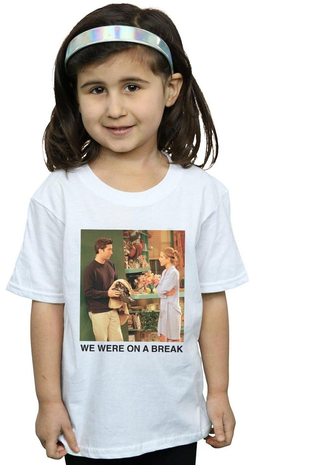 

Хлопковая футболка We We We We We We We Were On A Break Robe Friends, белый