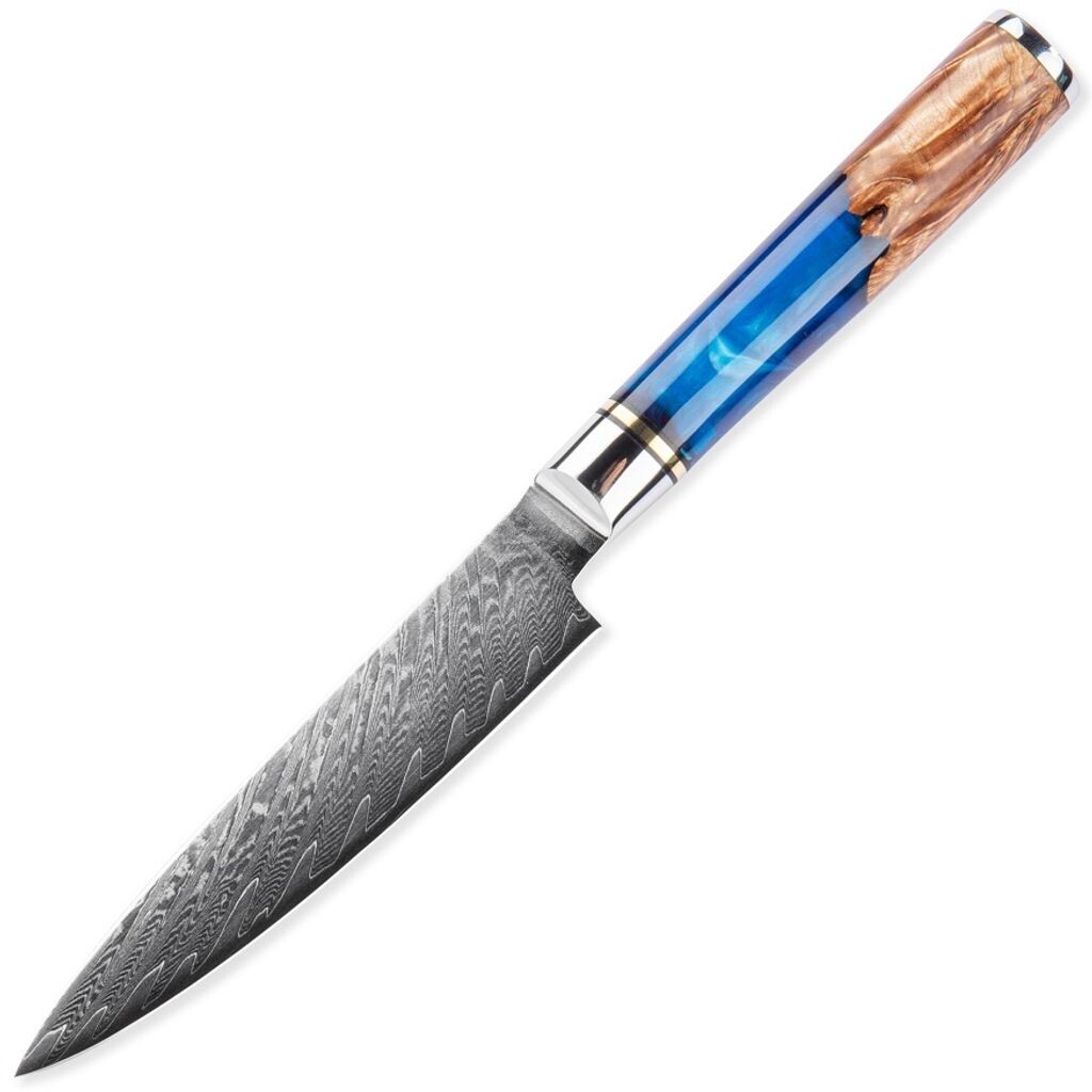 

Hakusan Damascus Кухонный нож универсальный/синий KP18607 OEM