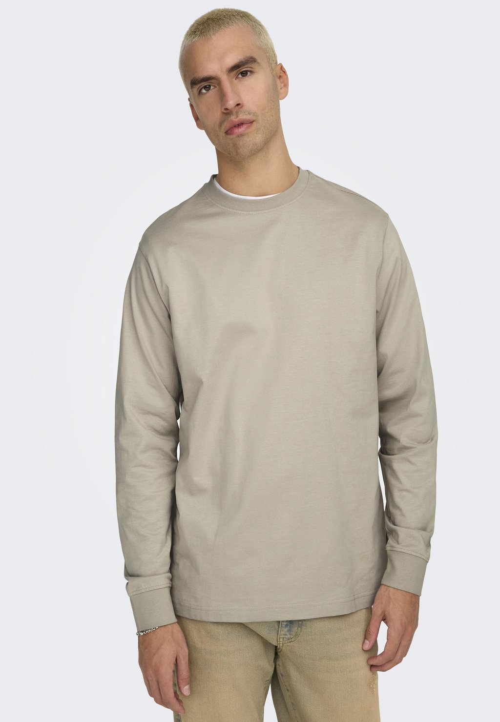 

Лонгслив FRED LIFE LS TEE Only & Sons, бежевый