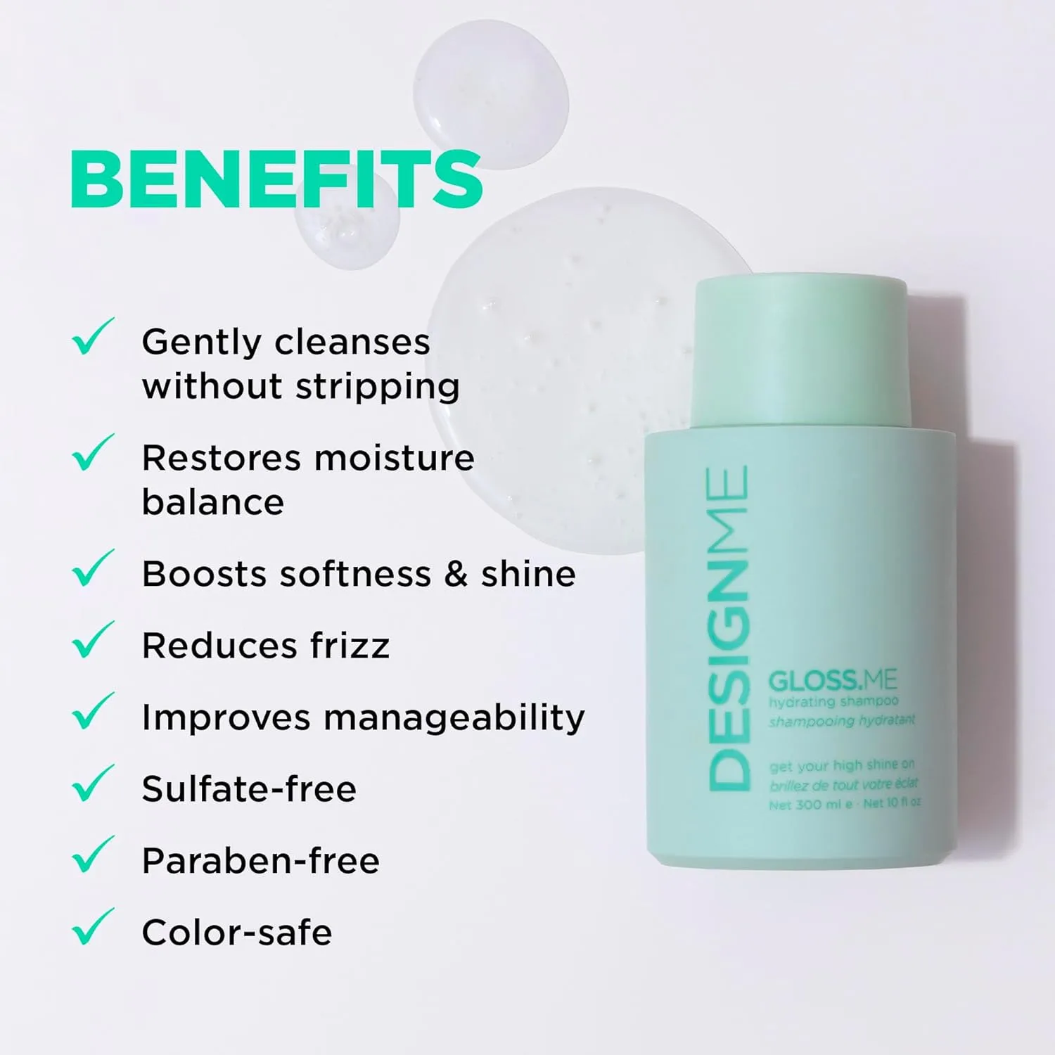 GLOSS.ME Hydrating & Shine System от DESIGNME: шампунь, кондиционер, сыворотка и маска для сухих волос с увлажняющим аргановым маслом Design.Me — фото 4
