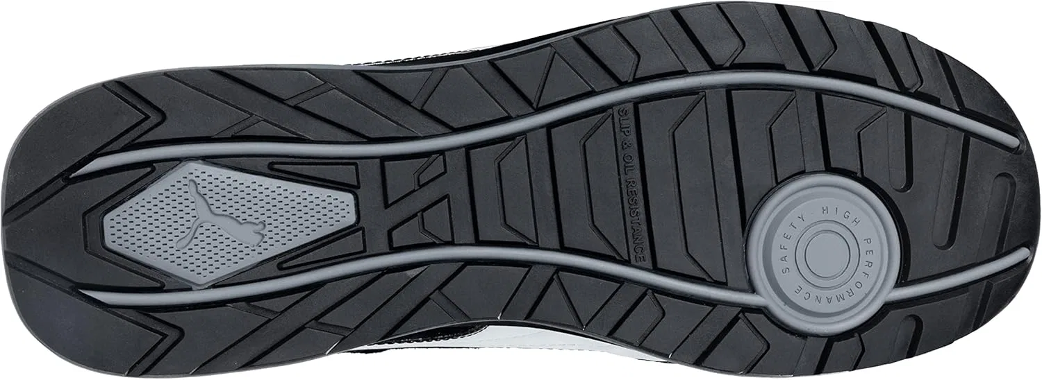 Рабочие низкие мужские ботинки Puma Safety Airtwist, защитная обувь, S3 ESD HRO SRC, защитный колпачок из стекловолокна, защита от проникновения, нескользящая подошва, термостойкие, без металлических вставок, Black Disc — фото 2