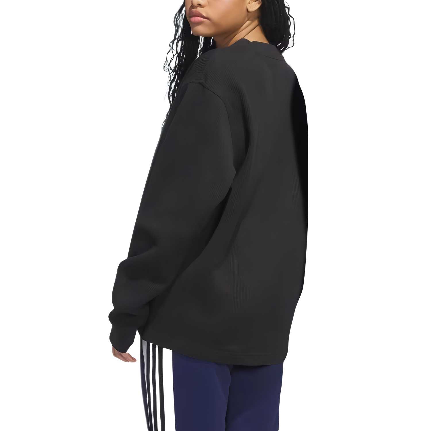 Джемпер Skateboarding Waffle Knit Long Sleeve Shirt Adidas Originals, черный — фото 4