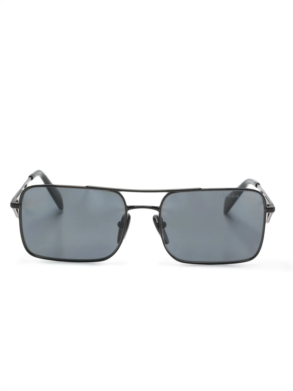 

Солнцезащитные очки в прямоугольной оправе Prada Eyewear, черный