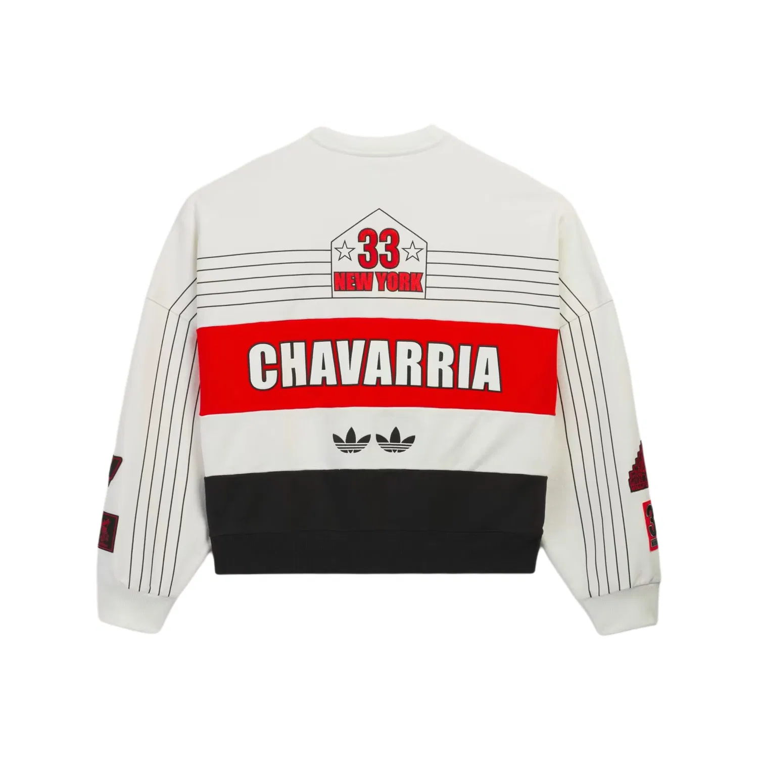 Свитшот Adidas Originals x Willy Chavarria Unisex, белый/красный/черный — фото 4