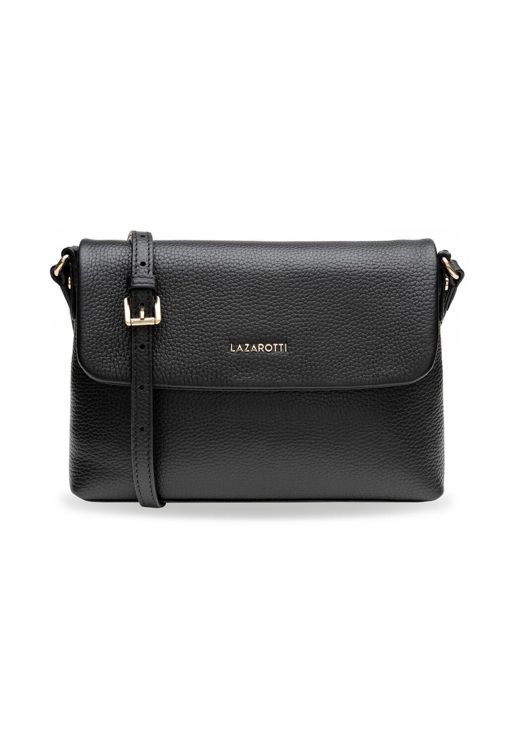 

Сумка через плечо Bologna Leather 25 см LAZAROTTI, черный