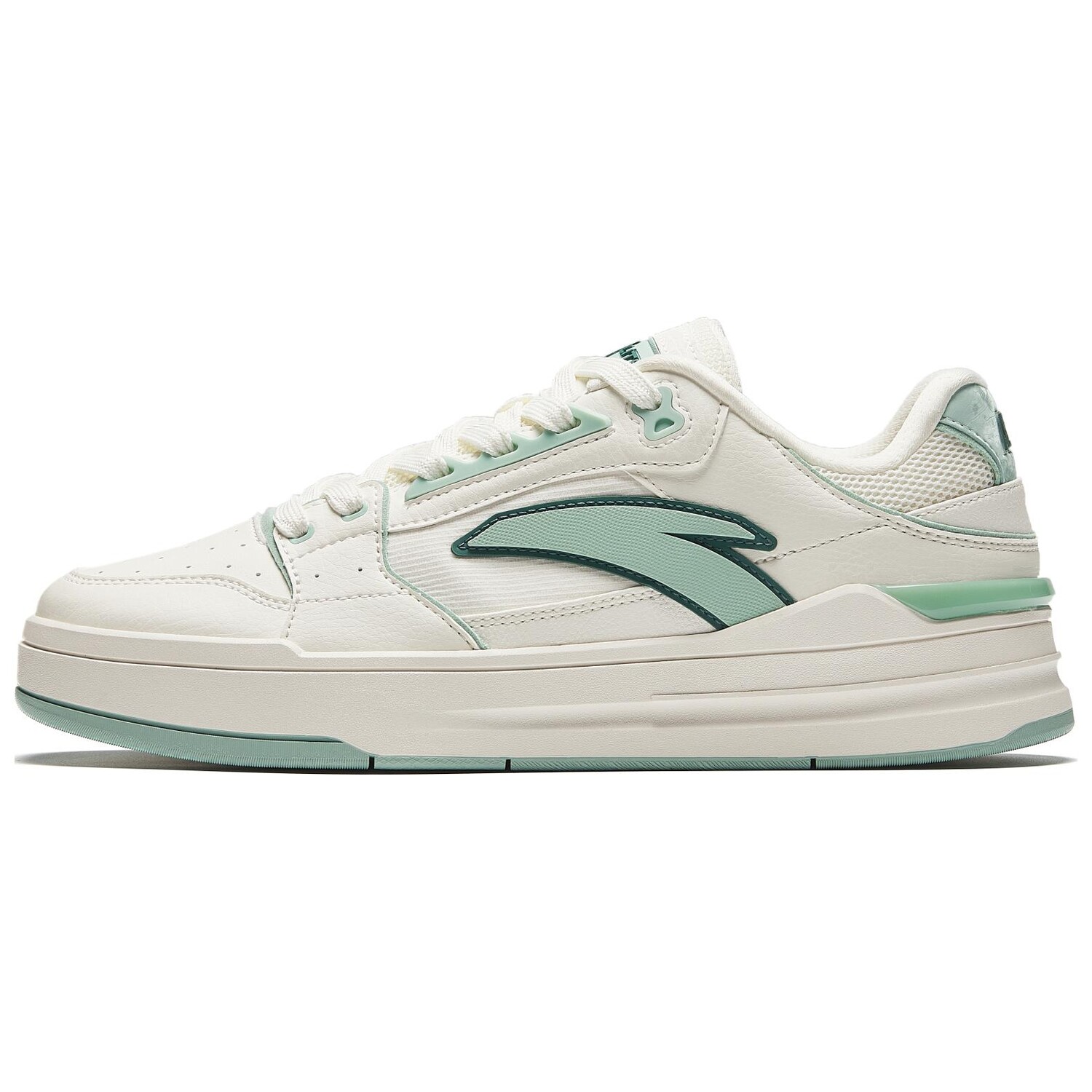 Кроссовки ANTA Street Naughty Skateboarding Shoes Men Low-top White/Green, зеленый — фото 2
