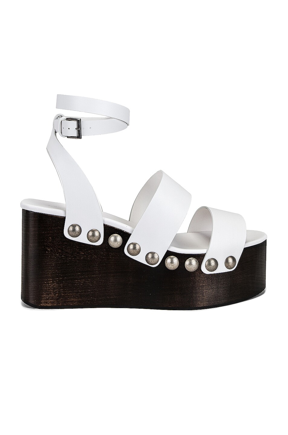 Босоножки женские Ankle Strap Wedges Alaïa, кремовый