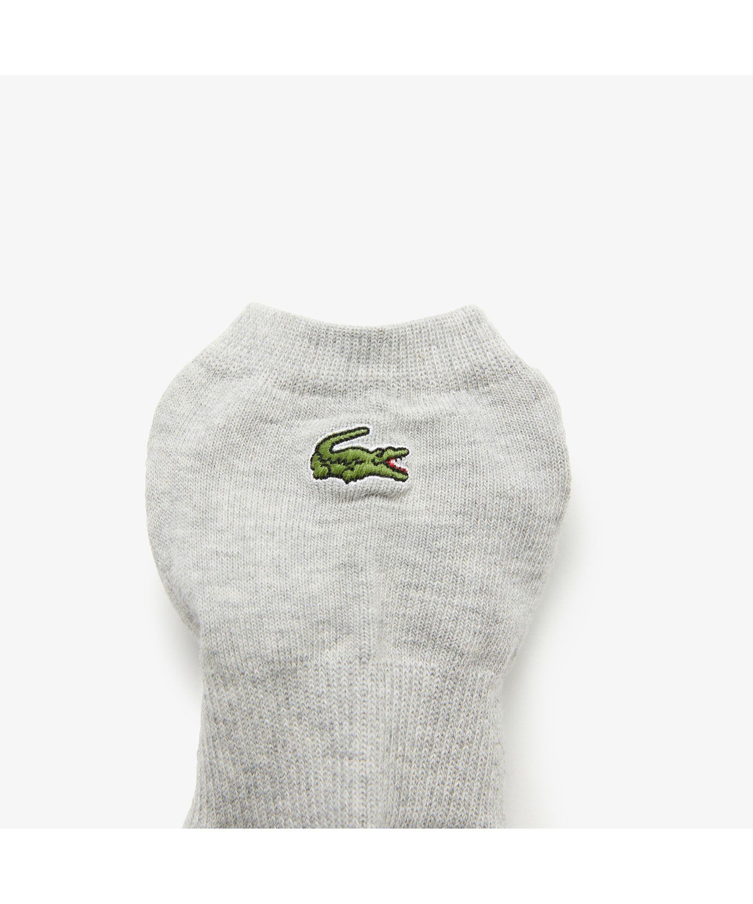 Носки LACOSTE до колена, серые — фото 2