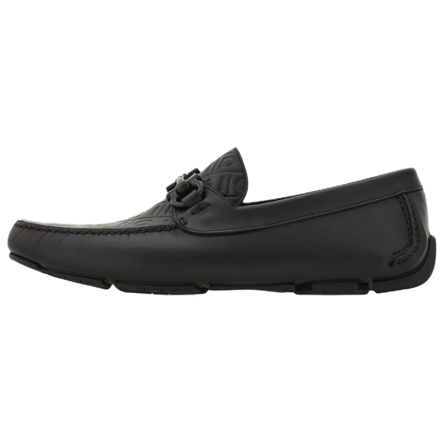 FERRAGAMO Gancini Casual Shoes Men's Black