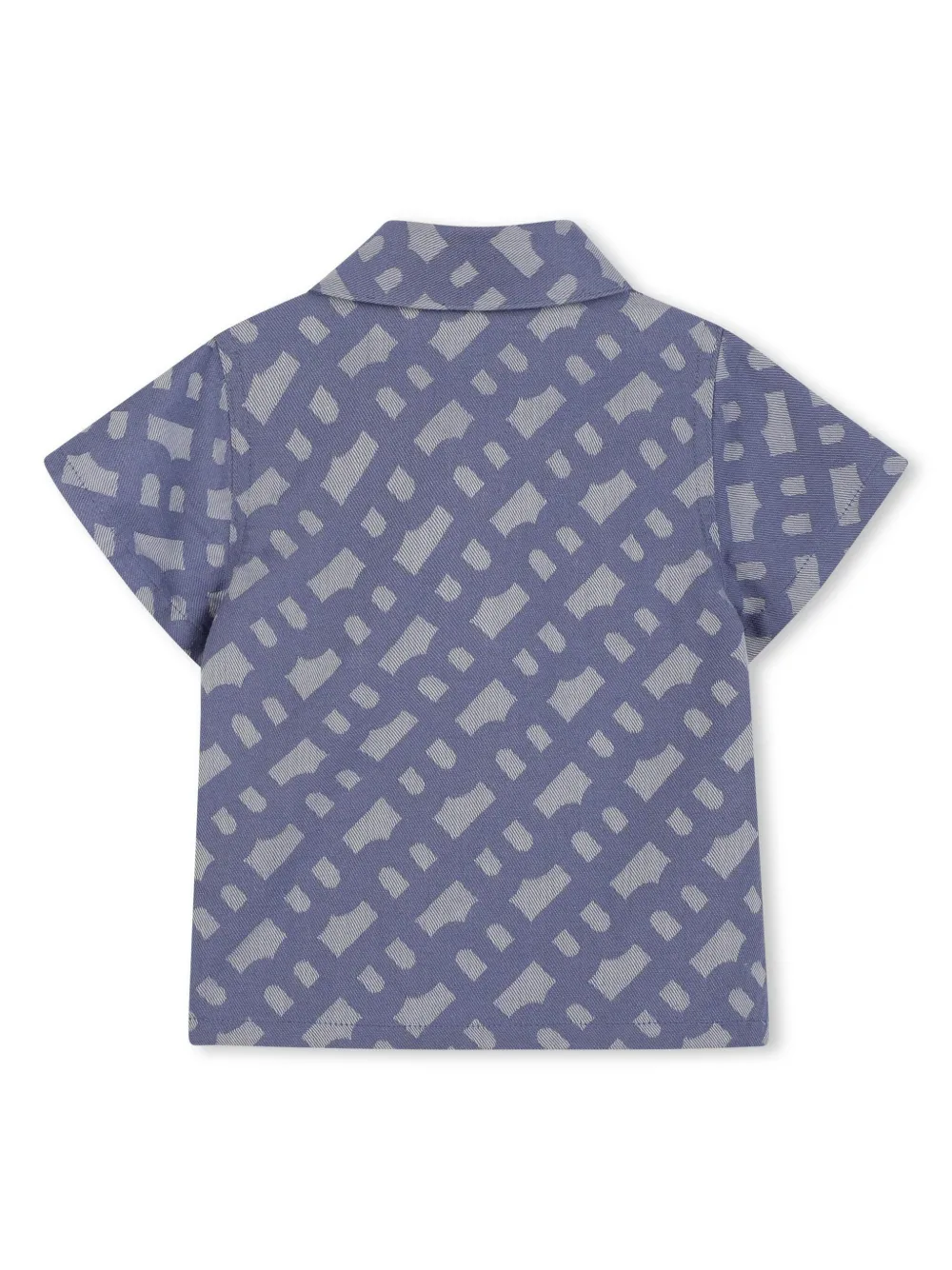 Комплект из рубашки и шортов с монограммой BOSS Kidswear, синий — фото 2