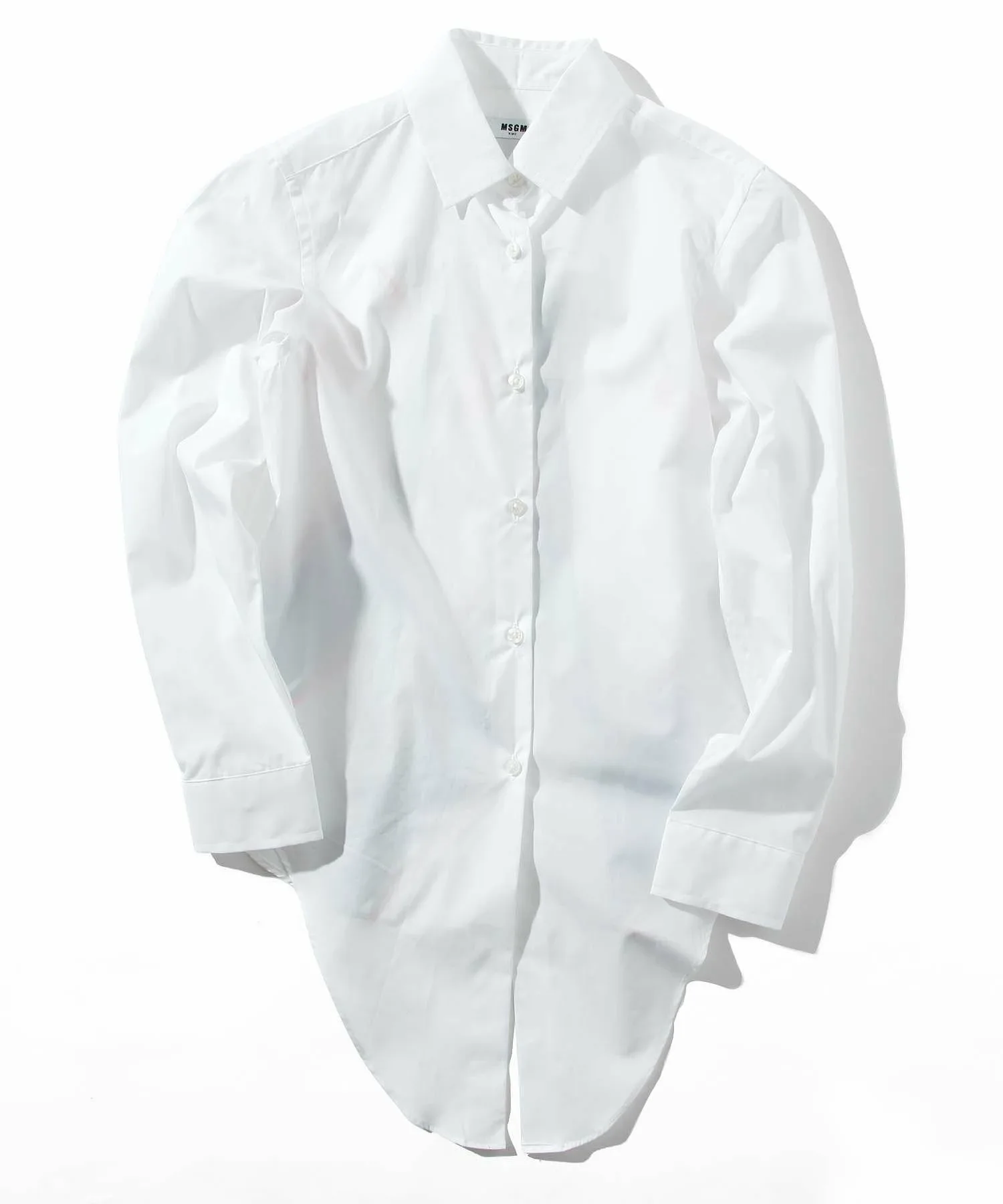 (K)MSGM/MSGM Детская и подростковая рубашка/блузка из поплина, White