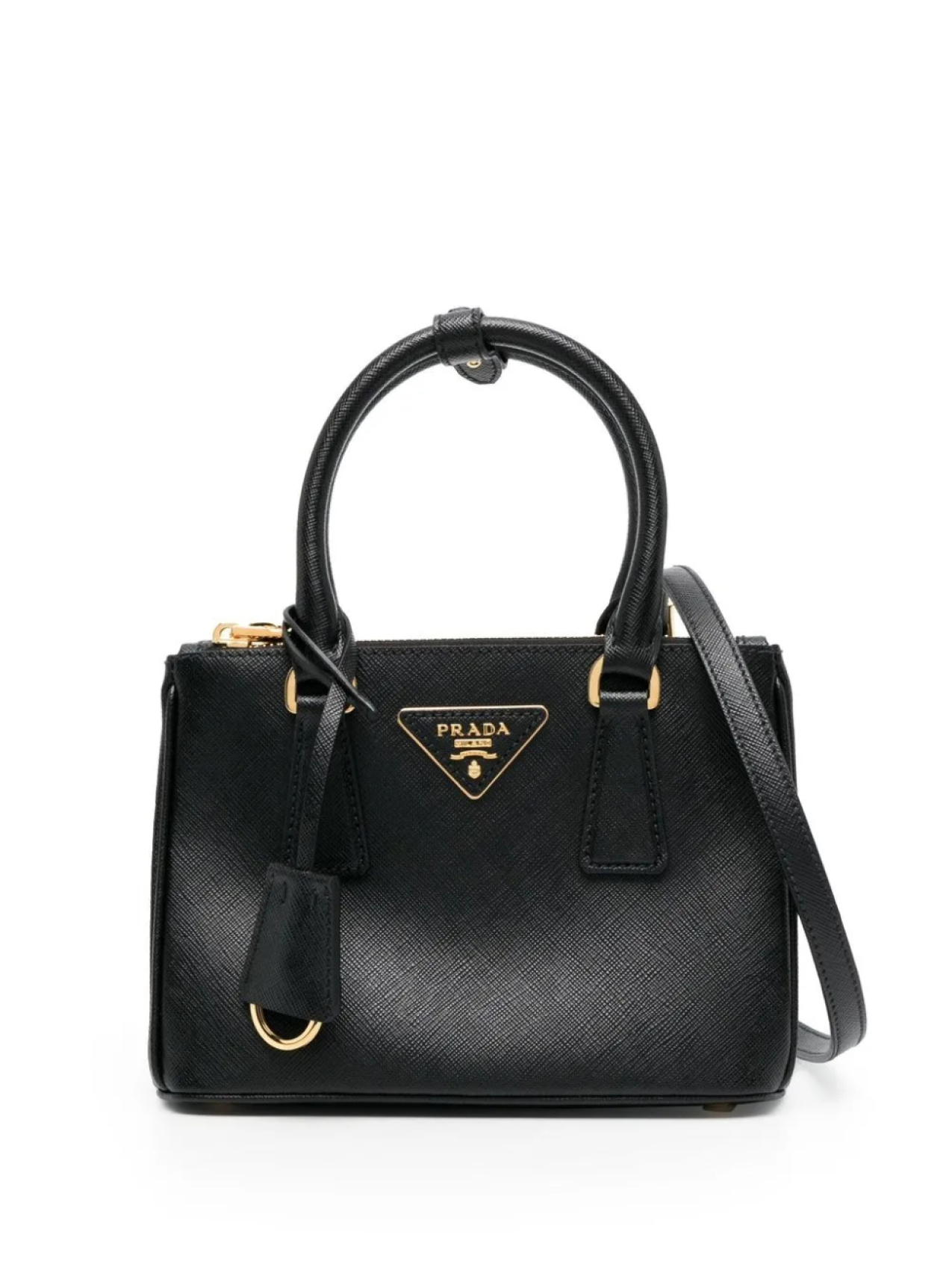 

Prada сумка на плечо с логотипом, черный