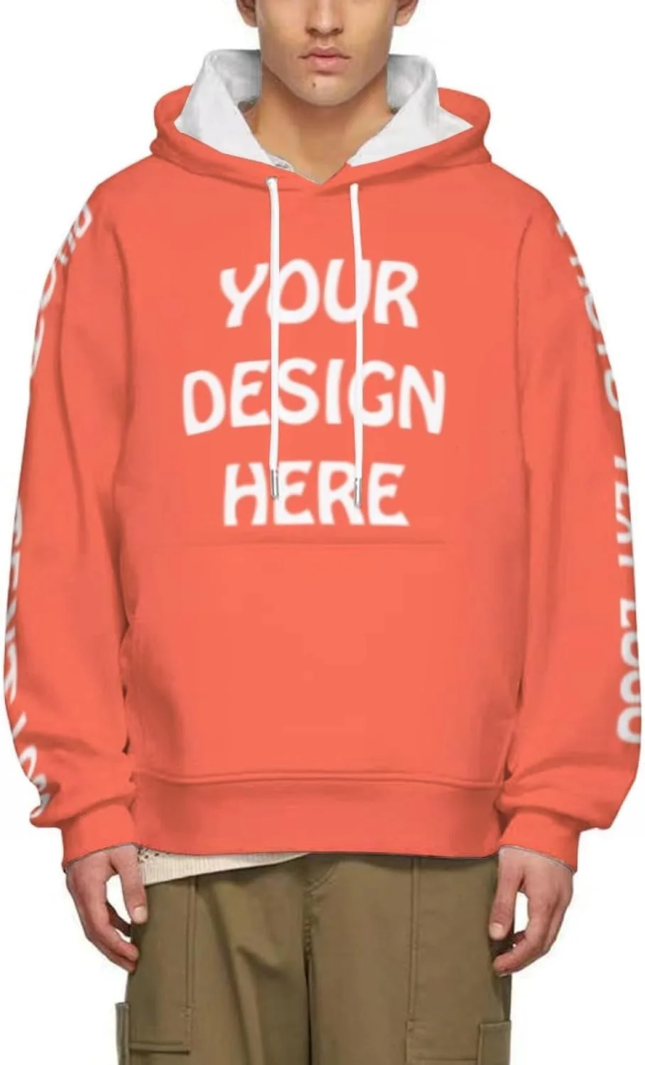 

Капюшон с принтом спереди и сзади