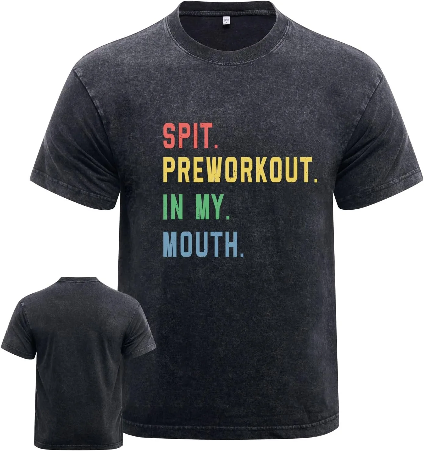 

Футболка для спортзала с принтом "Spit Preworkout in My Mouth" IRON PANDA