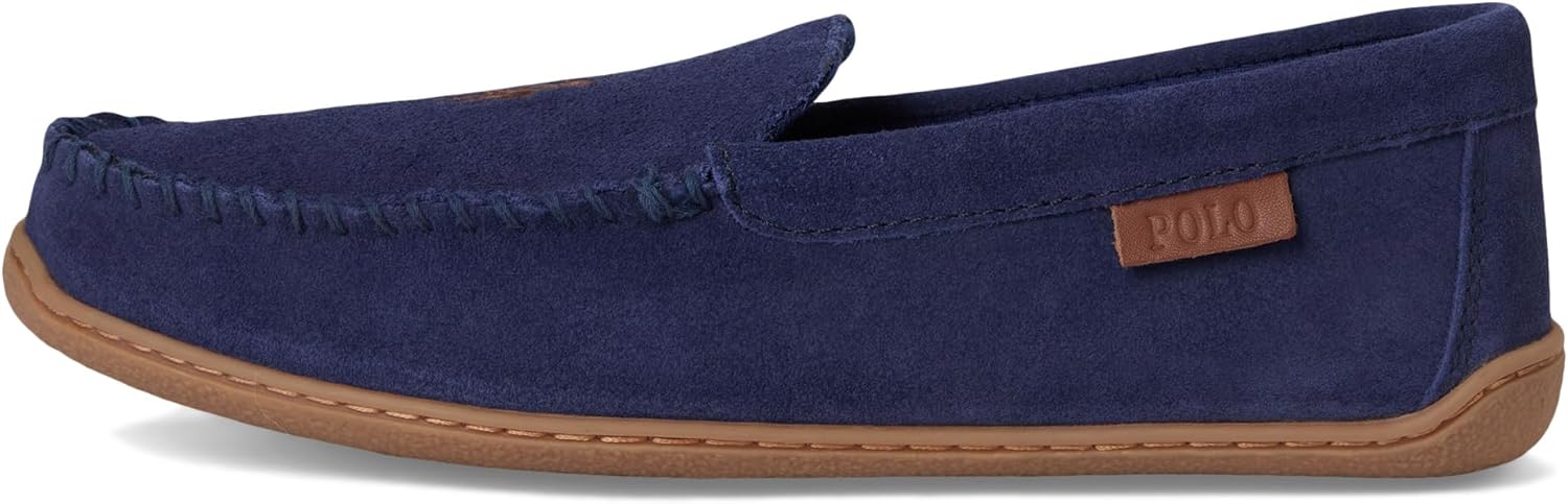 POLO RALPH LAUREN Мужские тапочки Brenan Moc, Navy/Red — фото 4