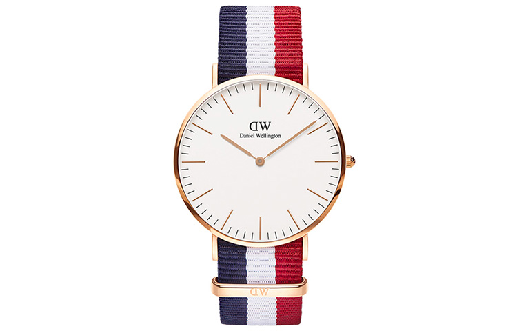 

DW/DanielWellington Часы Daniel Wellington Wrist Watch Quartz Movement Nylon Strap White Dial Men's Watch