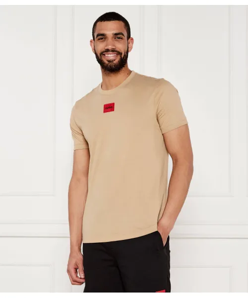 

Футболка diragolino212 Regular fit Hugo, бежевый