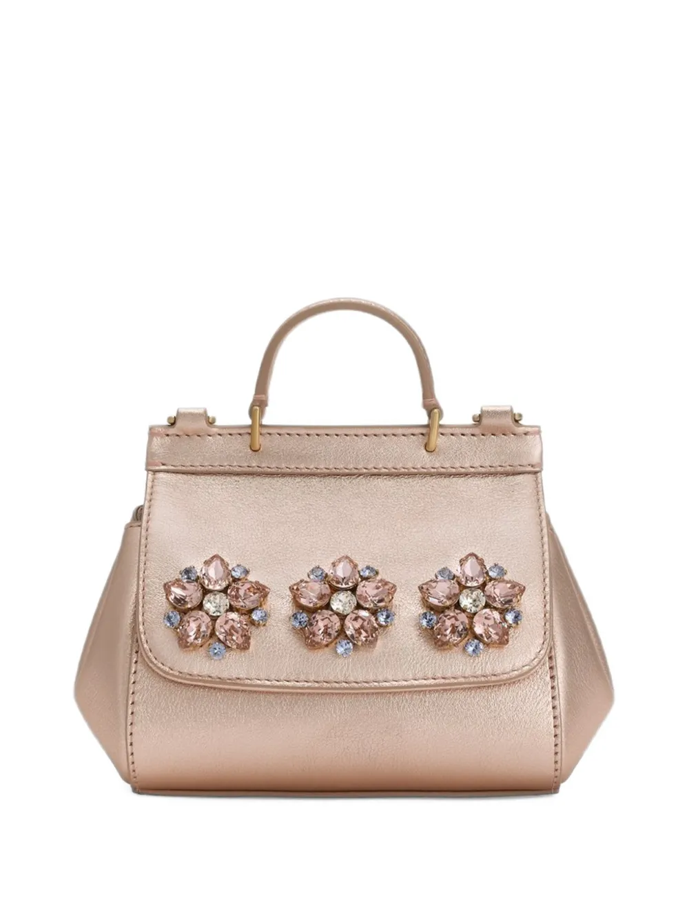 

Сумка-тоут SICILY с цветочной аппликацией Dolce & Gabbana Kids, розовый