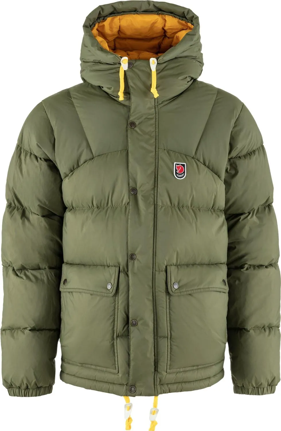 

Экспедиционная пуховая куртка Lite мужская Fjallraven, Green/Mustard Yellow