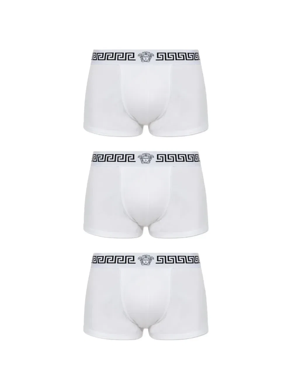 Боксеры с узором (комплект из трех штук) VERSACE, белый — фото 4