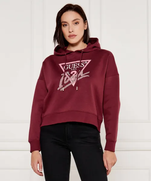

Толстовка Regular fit Guess Jeans, красный